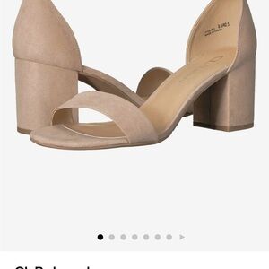 Chinese Laundry Beige Block Heel Sandals - New Never Worn Size 6.5